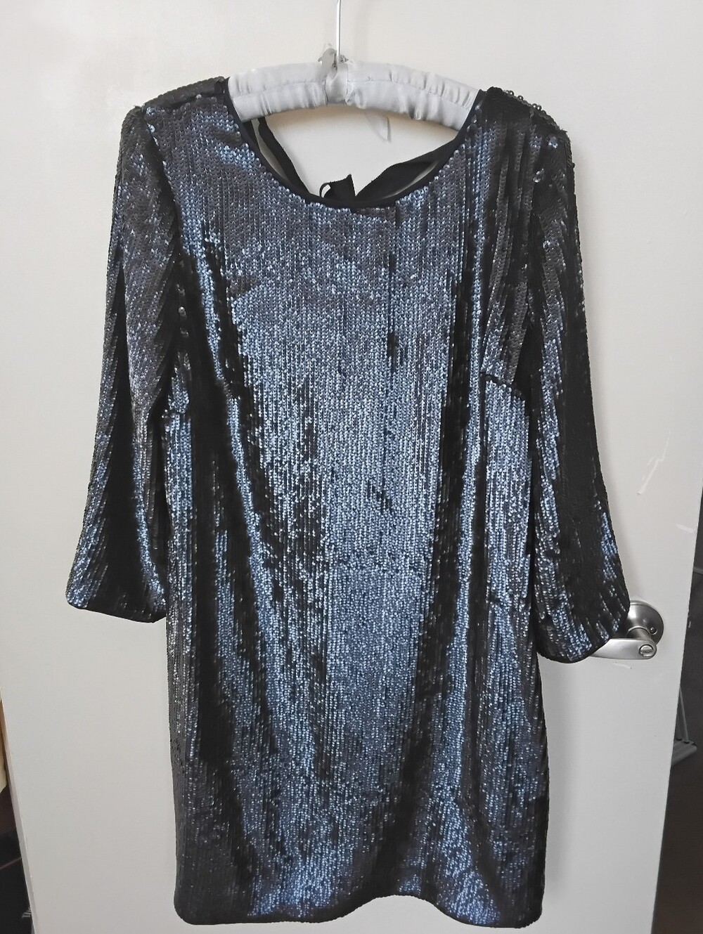 J Crew Blue Sequin  Dress